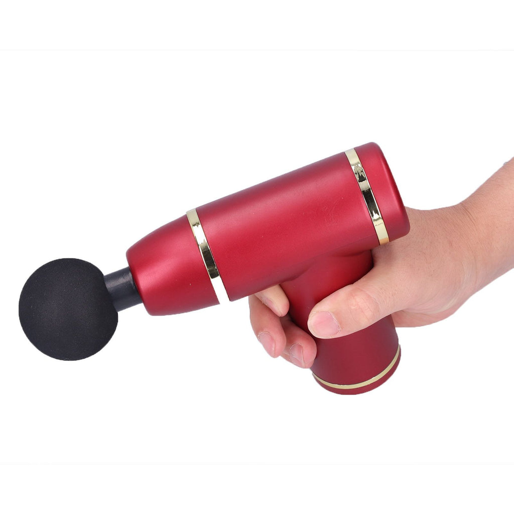 Home Mini Massager Equipment Body Muscle Stimulator with 8 Speed for Muscle FitnessRed
