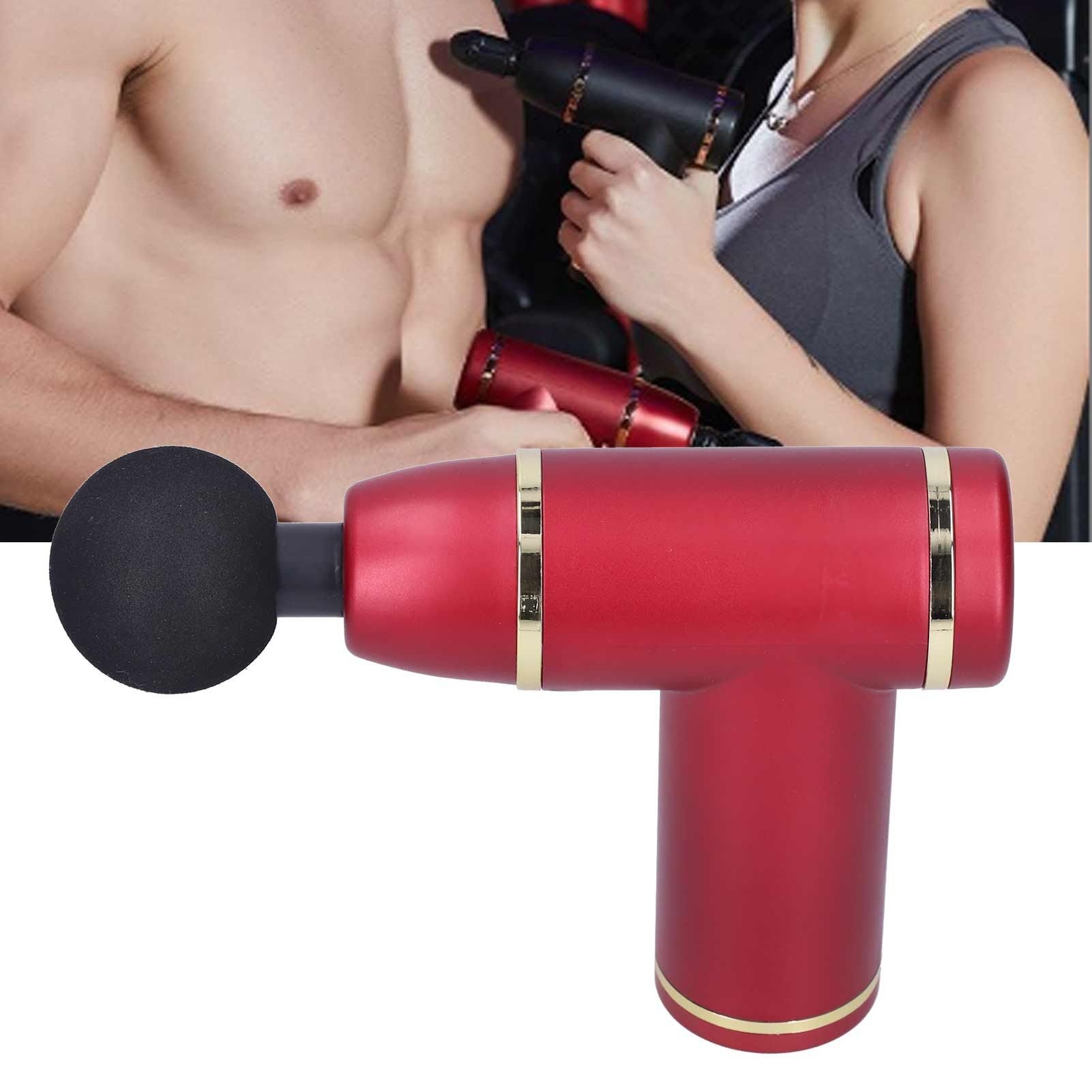 Home Mini Massager Equipment Body Muscle Stimulator with 8 Speed for Muscle FitnessRed