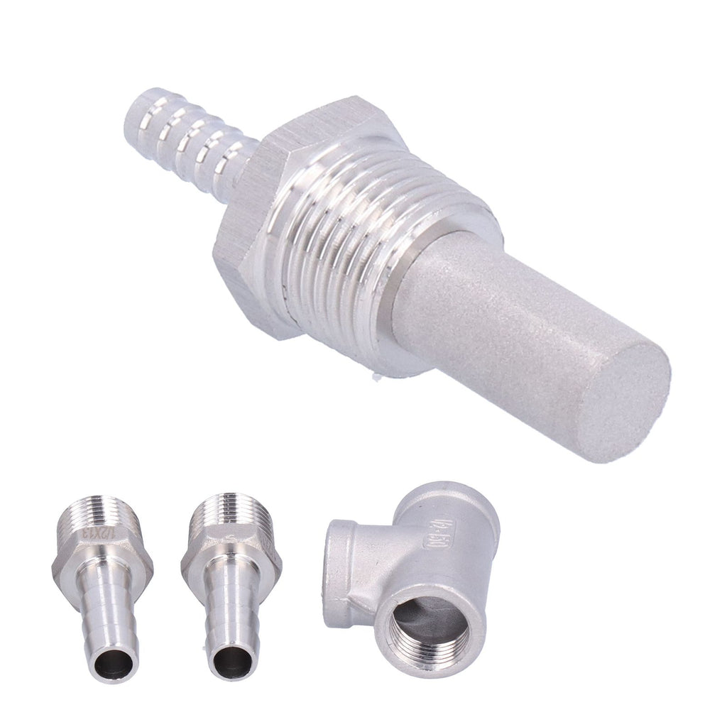Beer Brewing Aerator Kit Stainless Steel Aeration Stone Tool Homebrew Accessories