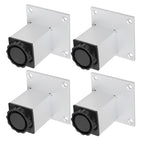 4Pcs Sofa Leg Aluminium Alloy Square Adjustable Cabinet Foot Furniture Hardware Fittings60mm