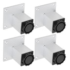 4Pcs Sofa Leg Aluminium Alloy Square Adjustable Cabinet Foot Furniture Hardware Fittings60mm