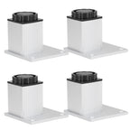 4Pcs Sofa Leg Aluminium Alloy Square Adjustable Cabinet Foot Furniture Hardware Fittings60mm