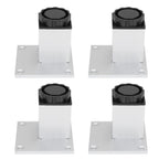4Pcs Sofa Leg Aluminium Alloy Square Adjustable Cabinet Foot Furniture Hardware Fittings60mm