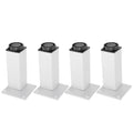 4Pcs Sofa Leg Aluminium Alloy Square Adjustable Cabinet Foot Furniture Hardware Fittings120mm