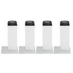4Pcs Sofa Leg Aluminium Alloy Square Adjustable Cabinet Foot Furniture Hardware Fittings120mm
