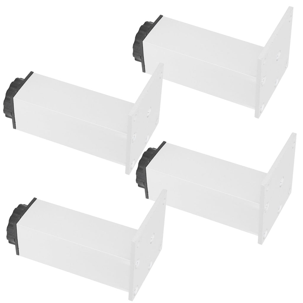4Pcs Sofa Leg Aluminium Alloy Square Adjustable Cabinet Foot Furniture Hardware Fittings120mm