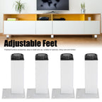 4Pcs Sofa Leg Aluminium Alloy Square Adjustable Cabinet Foot Furniture Hardware Fittings120mm