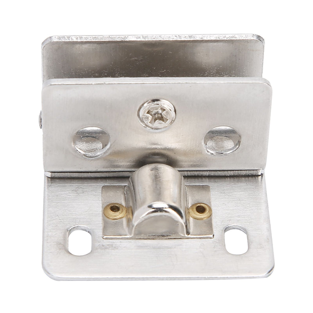 Glass Door Hinge PunchFree Stainless Steel Clip Cabinet Bracket Clamp Household Supplies