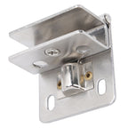 Glass Door Hinge PunchFree Stainless Steel Clip Cabinet Bracket Clamp Household Supplies