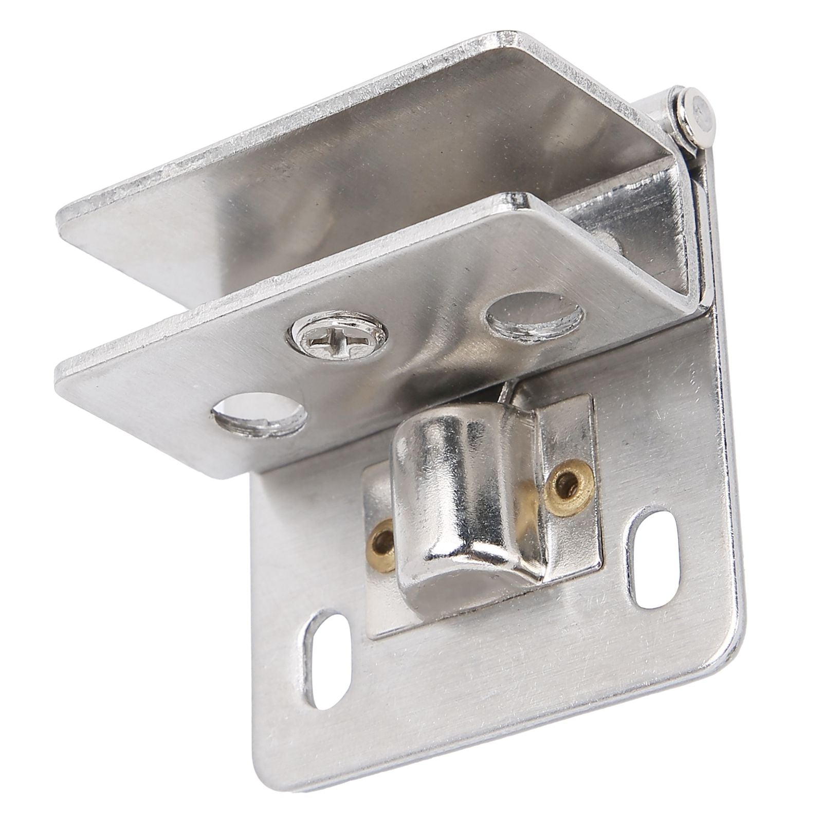 Glass Door Hinge PunchFree Stainless Steel Clip Cabinet Bracket Clamp Household Supplies