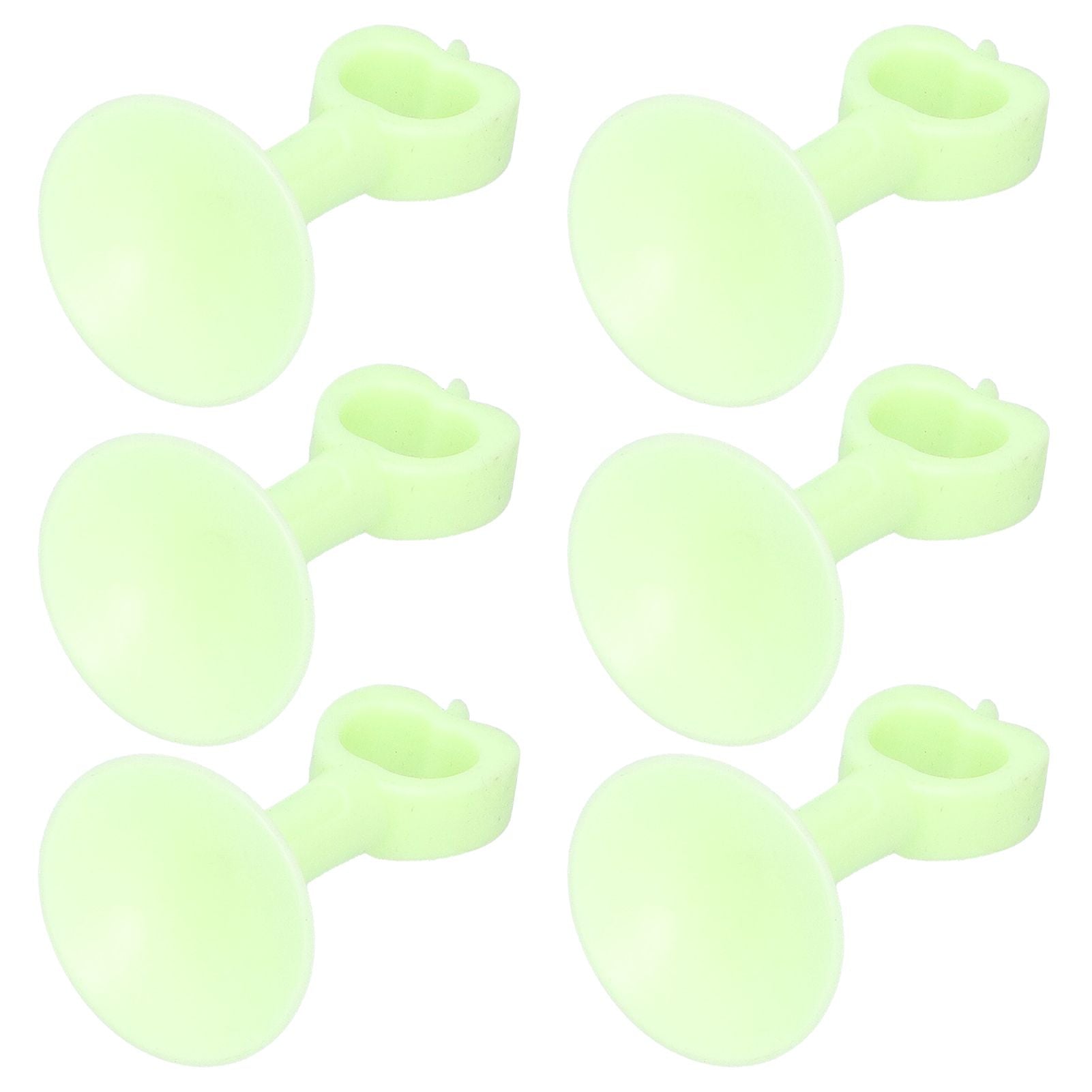 6PCS Door Stopper Anti‑Collision Silicone Wall Protection Home Bathroom Supplies Green