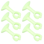 6PCS Door Stopper Anti‑Collision Silicone Wall Protection Home Bathroom Supplies Green