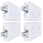 2Set Adjustable Cabinet Hanger with Mounting Plate Cupboard Furniture Hardware Parts