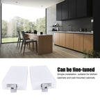 2Set Adjustable Cabinet Hanger with Mounting Plate Cupboard Furniture Hardware Parts