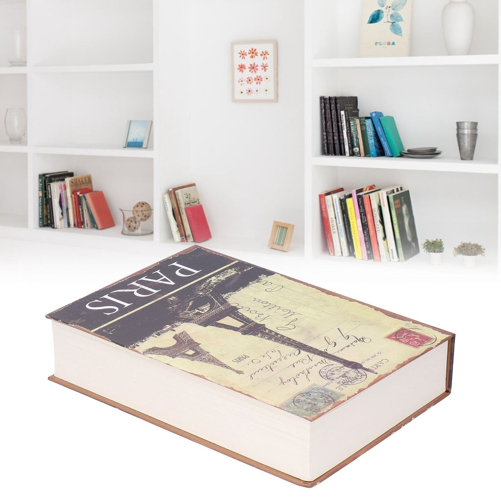 Innovative Safe Box with Keys Simulated Book Shape Cash Coin Money Storage Locking Case