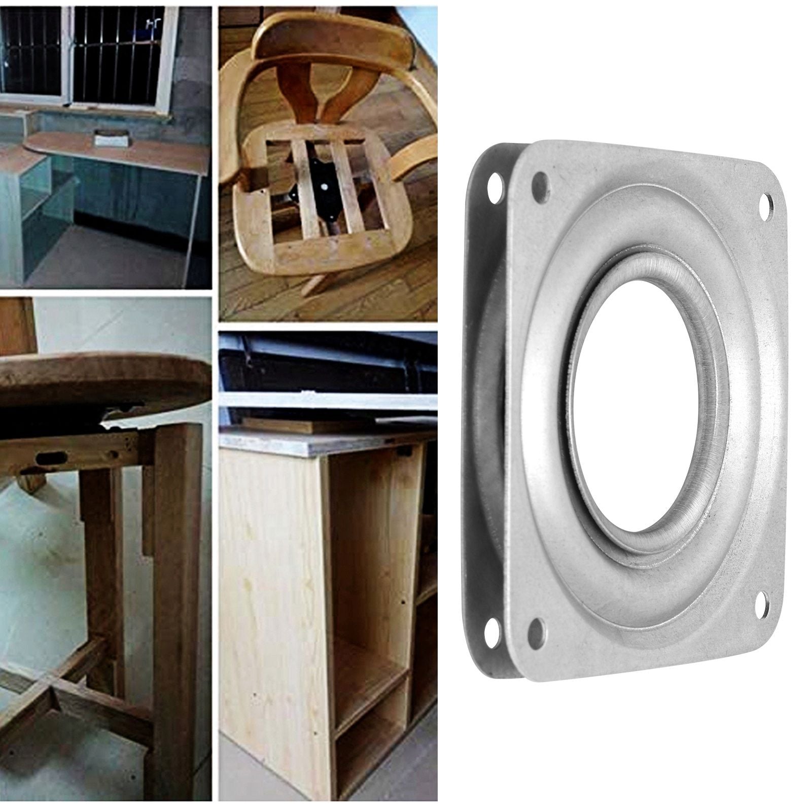Heavy Duty Rotating Bearing 360 Degrees Rotation Turntable Replacement for Furniture72mm