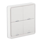 Wireless Scene Switch Intelligent 4‑Way Panel Wall Switch Mobile Phone APP Control for ZigBee