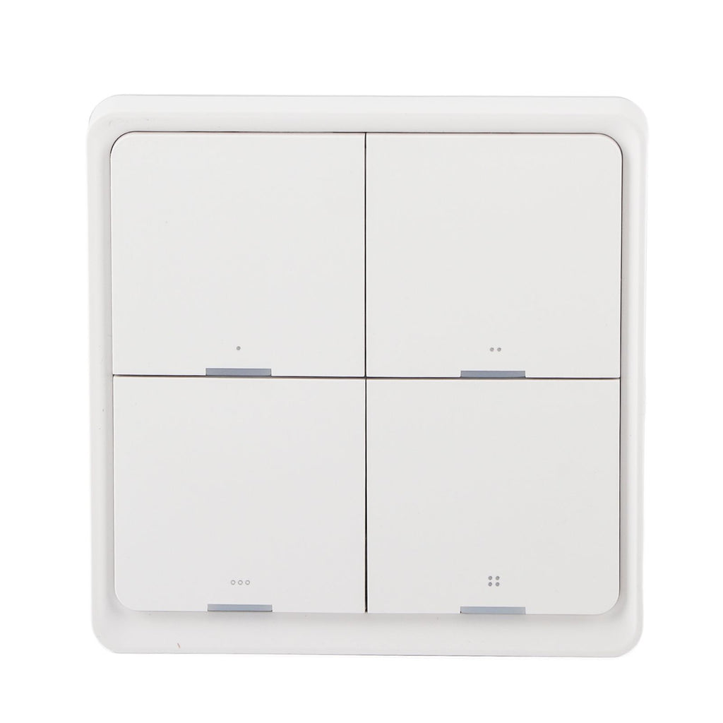 Wireless Scene Switch Intelligent 4‑Way Panel Wall Switch Mobile Phone APP Control for ZigBee