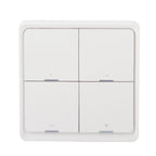Wireless Scene Switch Intelligent 4‑Way Panel Wall Switch Mobile Phone APP Control for ZigBee