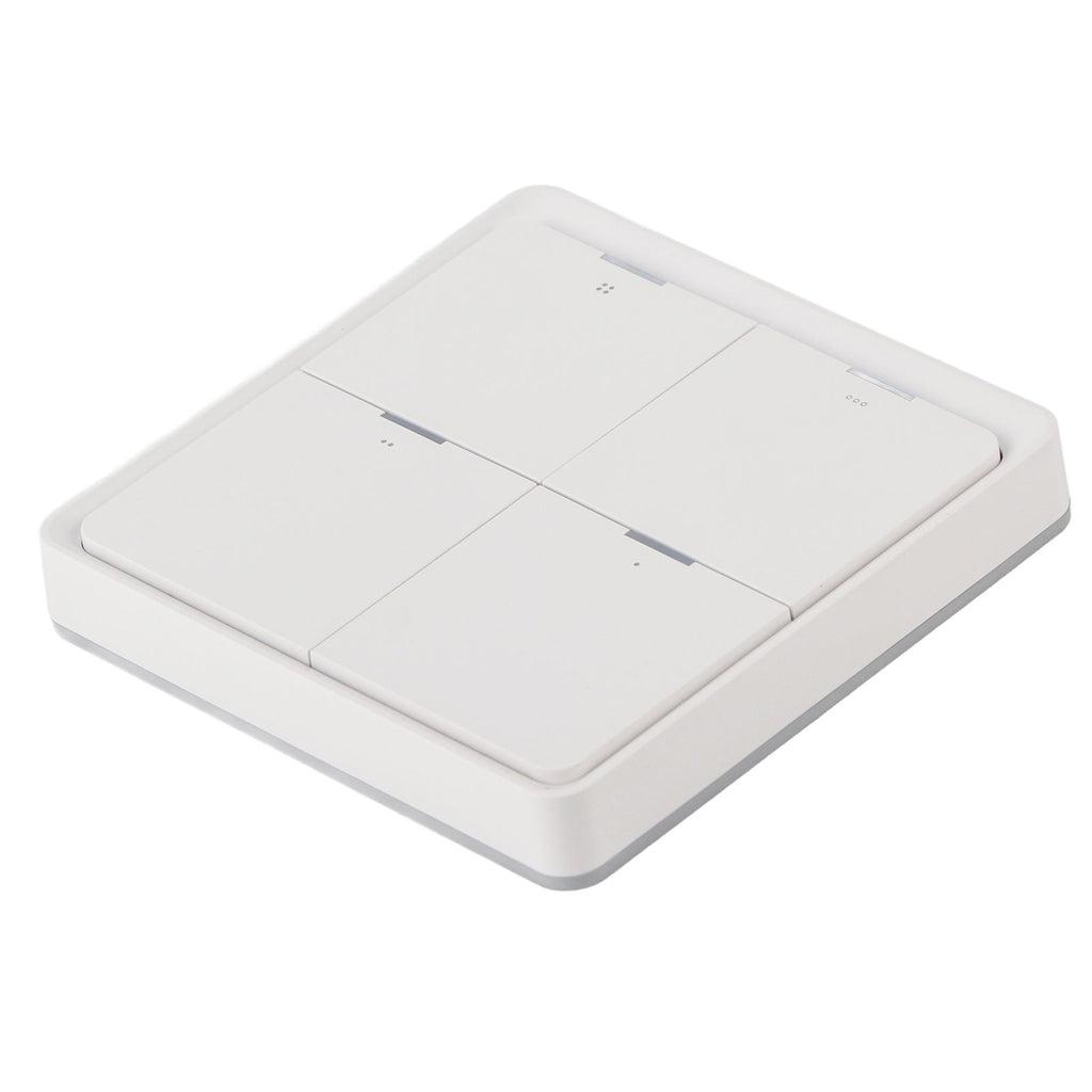Wireless Scene Switch Intelligent 4‑Way Panel Wall Switch Mobile Phone APP Control for ZigBee