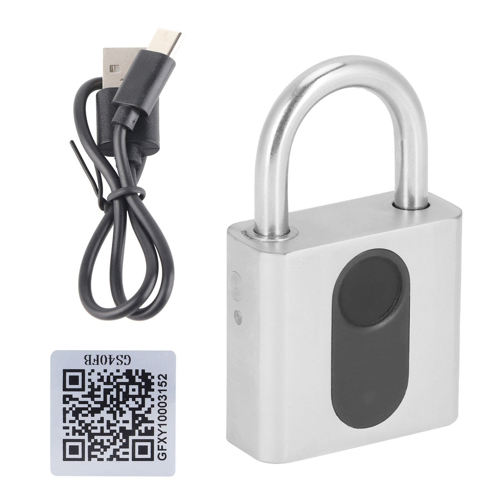 Bluetooth Padlock Intelligent Fingerprint Phone APP Lock Set for Dormitory Warehouse