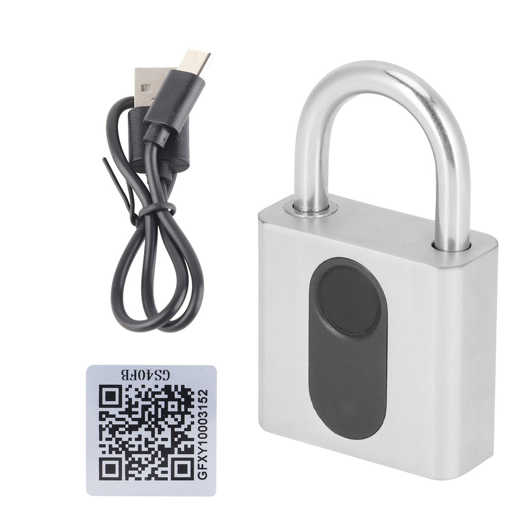 Bluetooth Padlock Intelligent Fingerprint Phone APP Lock Set for Dormitory Warehouse