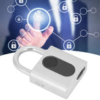 Bluetooth Padlock Intelligent Fingerprint Phone APP Lock Set for Dormitory Warehouse