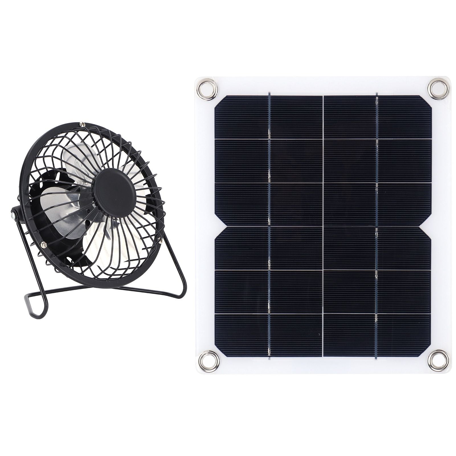 10W Solar Panel with Cooling Fan Photovoltaic Solar Panel for Home Pet Dog House