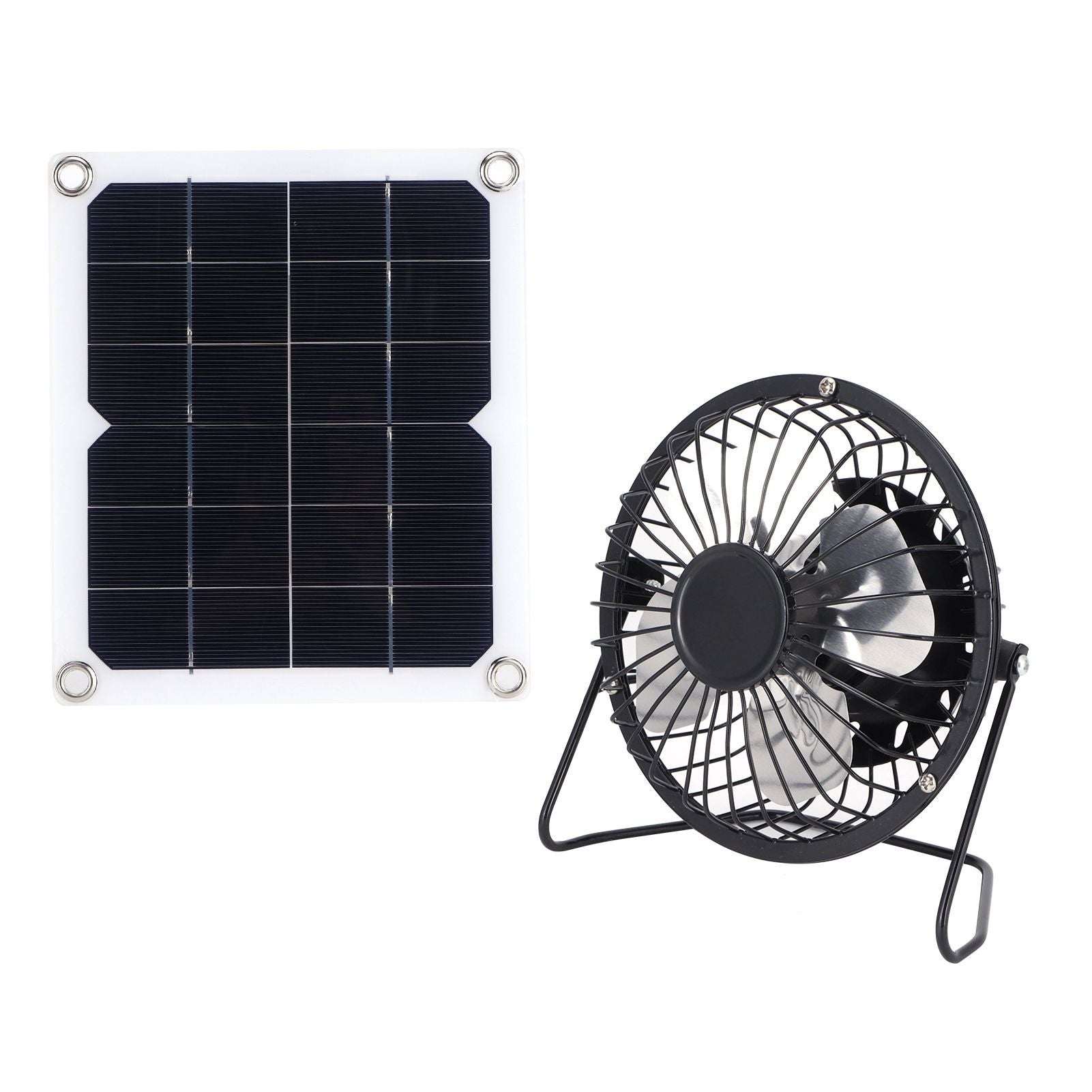 10W Solar Panel with Cooling Fan Photovoltaic Solar Panel for Home Pet Dog House