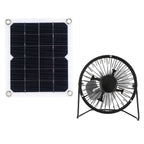 10W Solar Panel with Cooling Fan Photovoltaic Solar Panel for Home Pet Dog House