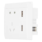 Multi-Functional Wall Power Outlet Socket with 2 USB Port 13A for Home Office AU Plug 110/220V
