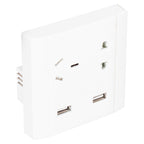 Multi-Functional Wall Power Outlet Socket with 2 USB Port 13A for Home Office AU Plug 110/220V