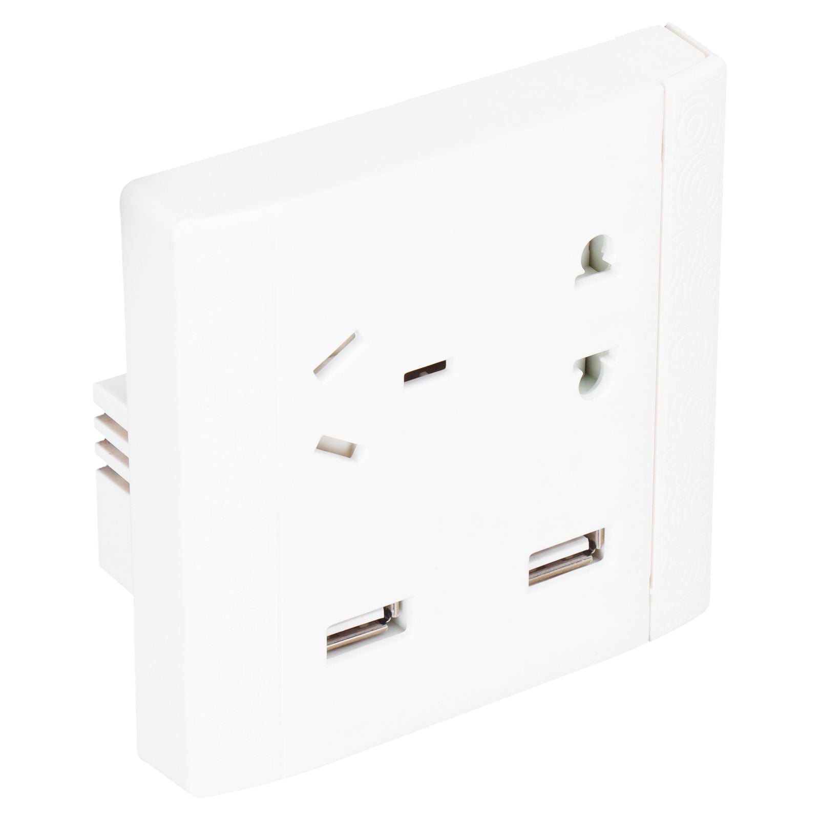 Multi-Functional Wall Power Outlet Socket with 2 USB Port 13A for Home Office AU Plug 110/220V
