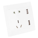 Multi-Functional Wall Power Outlet Socket with 2 USB Port 13A for Home Office AU Plug 110/220V