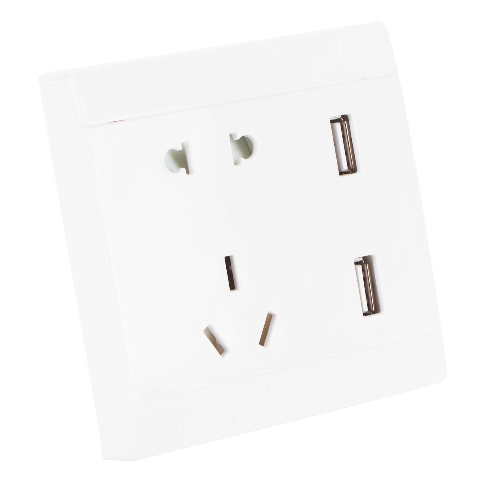 Multi-Functional Wall Power Outlet Socket with 2 USB Port 13A for Home Office AU Plug 110/220V