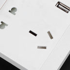 Multi-Functional Wall Power Outlet Socket with 2 USB Port 13A for Home Office AU Plug 110/220V