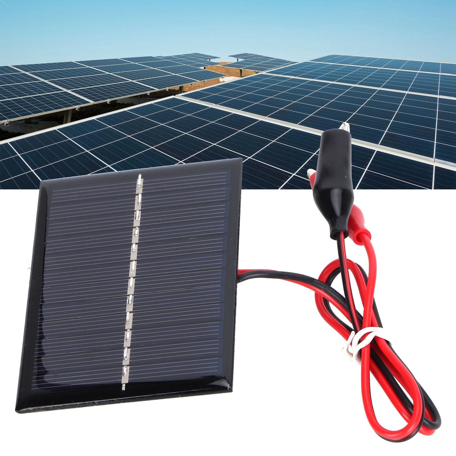 0.6W 6V Solar Panel Module Portable DIY Polysilicon Solar Charger for Toys Lights 3.7V Battery