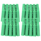 100Pcs M6 Expansion Pipe Plastic Wall Plug Fixing Expansion Tube Accessory Green