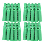 100Pcs M6 Expansion Pipe Plastic Wall Plug Fixing Expansion Tube Accessory Green