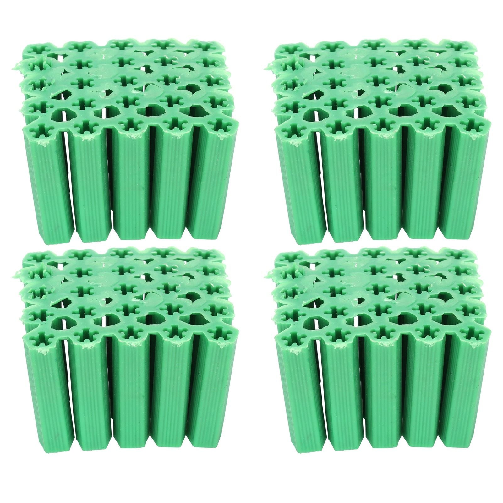 100Pcs M6 Expansion Pipe Plastic Wall Plug Fixing Expansion Tube Accessory Green