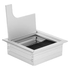 Aluminium Alloy Desk Grommet Table Wire Organizer with Hairbrush for Home and Office