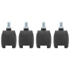 4Pcs 1.5in Casters 360 Degree Rotatable Universal Plastic Wheel for Cabinet Chair