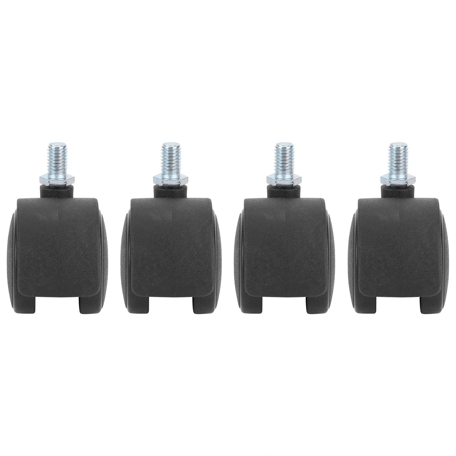 4Pcs 1.5in Casters 360 Degree Rotatable Universal Plastic Wheel for Cabinet Chair
