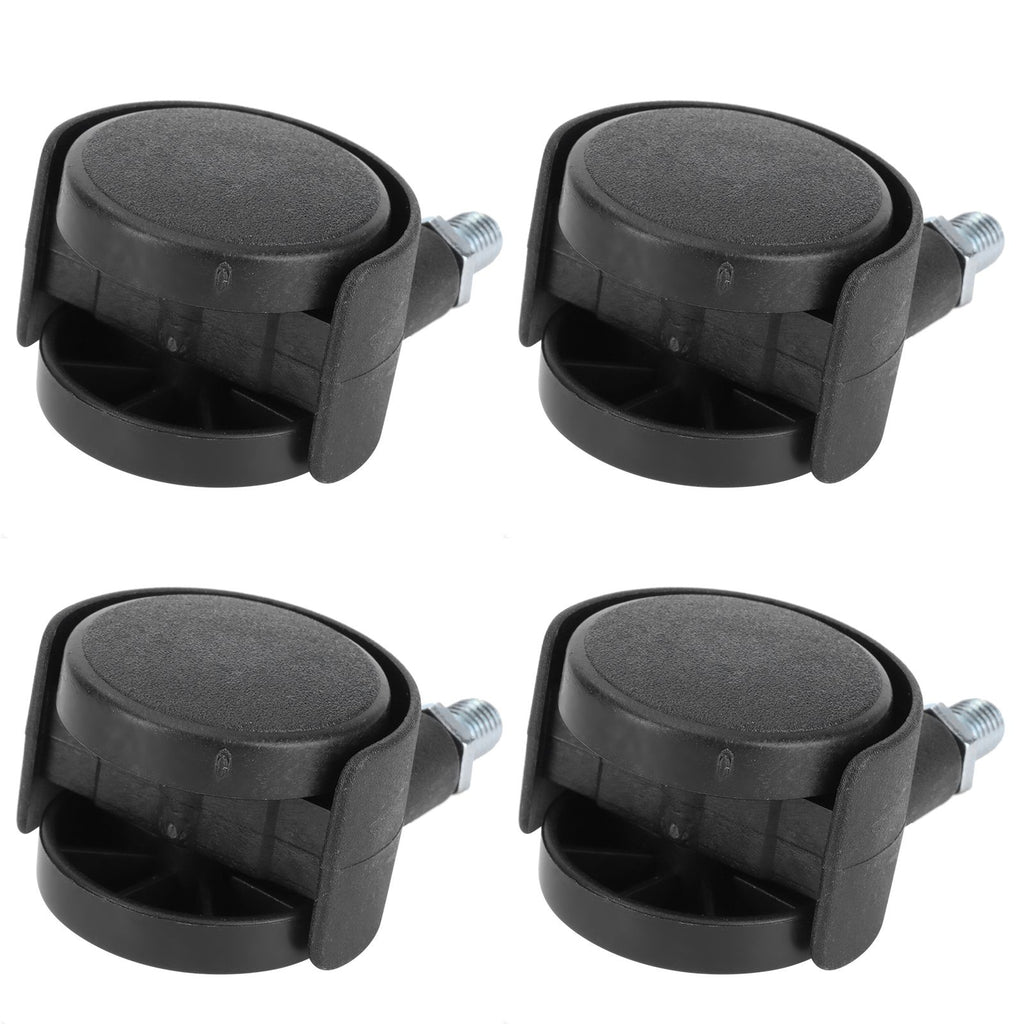 4Pcs 1.5in Casters 360 Degree Rotatable Universal Plastic Wheel for Cabinet Chair