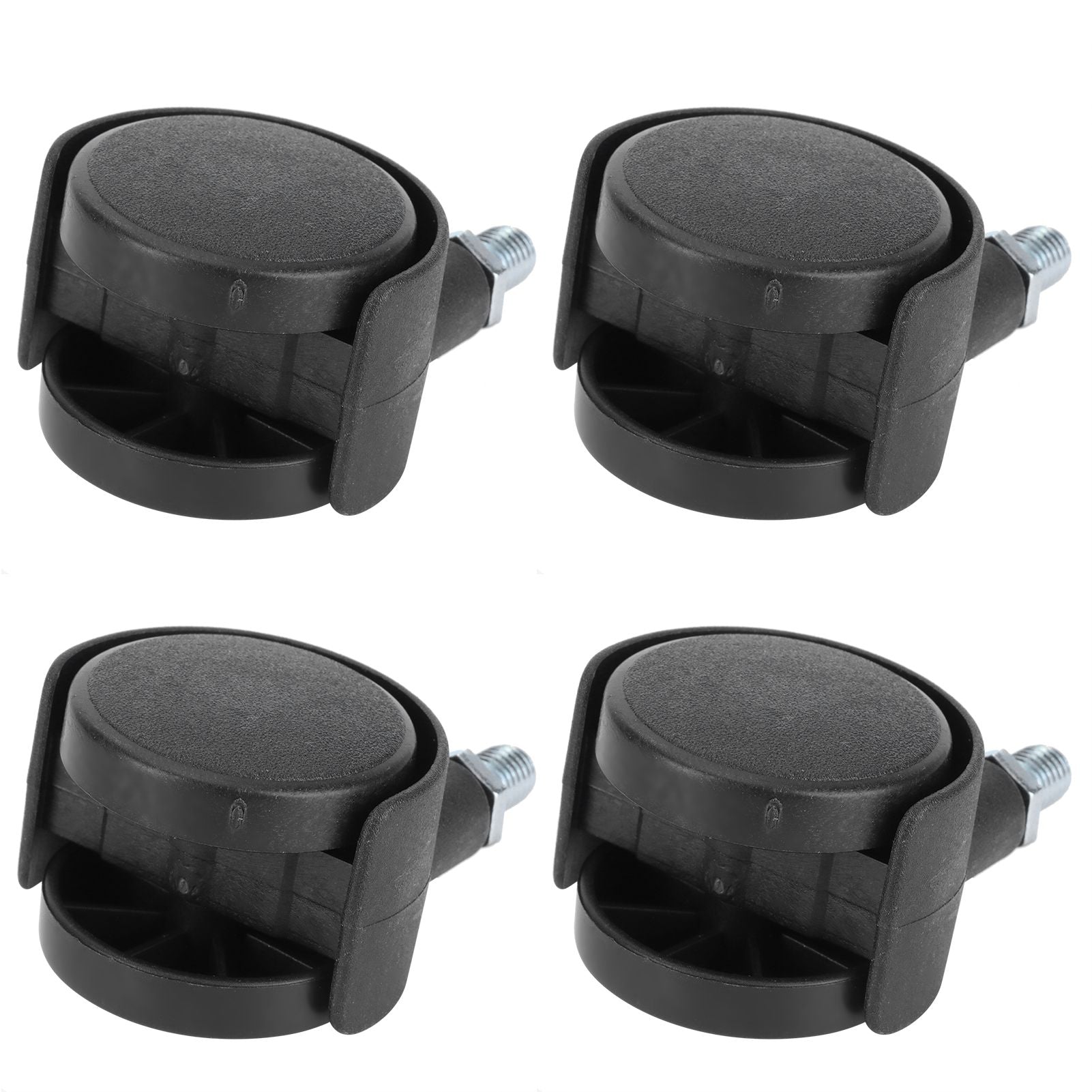 4Pcs 1.5in Casters 360 Degree Rotatable Universal Plastic Wheel for Cabinet Chair