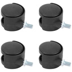 4Pcs 1.5in Casters 360 Degree Rotatable Universal Plastic Wheel for Cabinet Chair