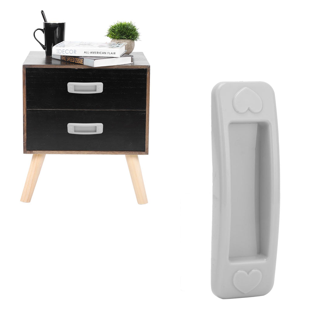 Gray NonDrill Glass Sliding Door Handle Paste Plastic Handle for Drawer Window Cabinet