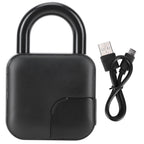 Fingerprint Lock AntiTheft Intelligent APP Bluetooth Padlock for Warehouse Dormitory Bicycle
