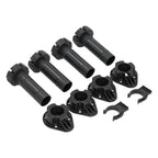 4Set Adjustable Cabinet Feet ABS Support Leg for Cupboard Closet Furnitures Black