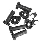 4Set Adjustable Cabinet Feet ABS Support Leg for Cupboard Closet Furnitures Black